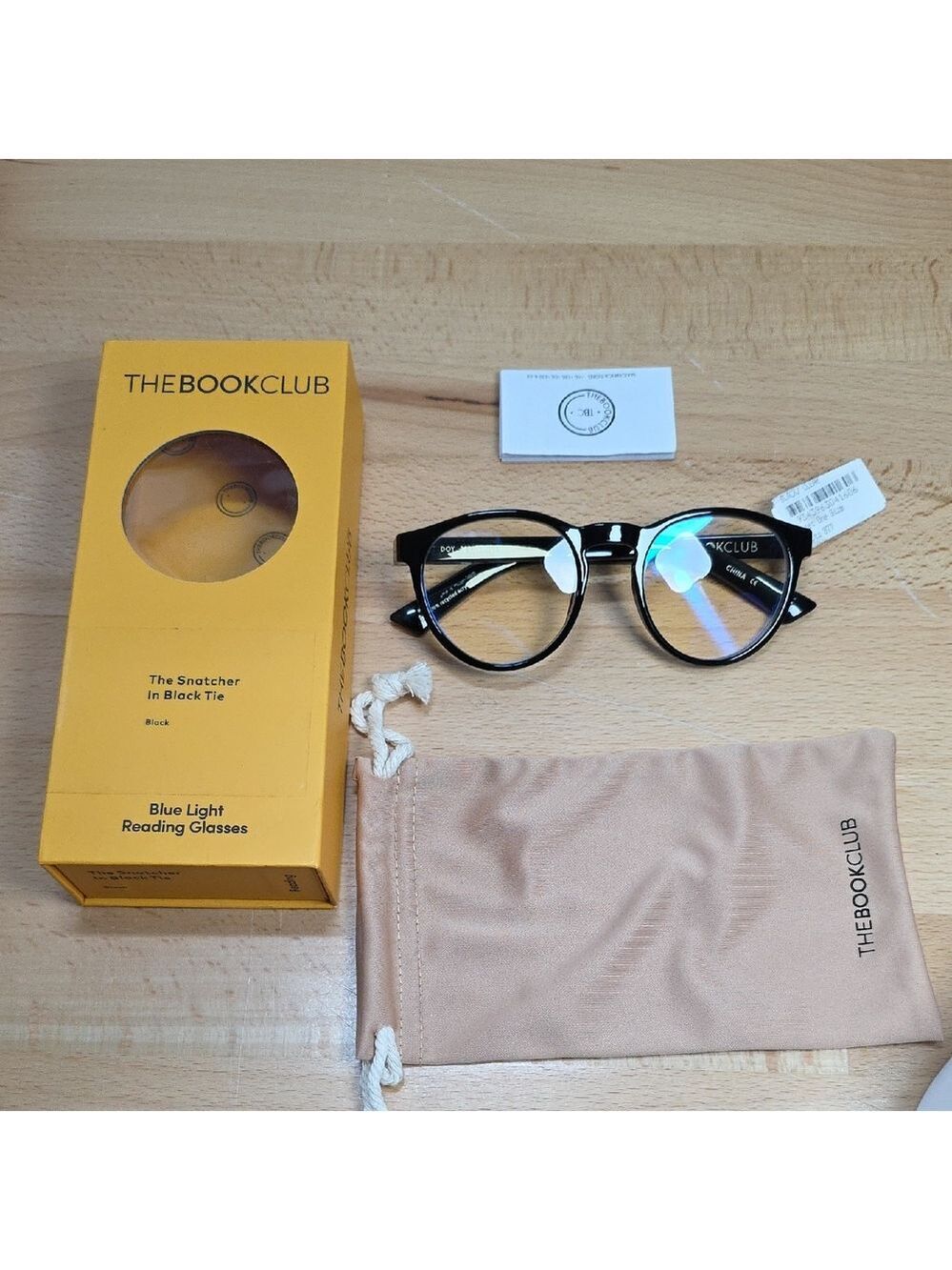 Black Blue Light Reading Glasses The Book Club +2.50